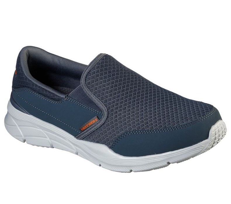 Skechers Relaxed Fit: Equalizer 4.0 - Persisting - Mens Slip On Shoes Grey/Orange [AU-HX8227]